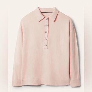 Boden Jeweled Button Rugby Jumper Sweater